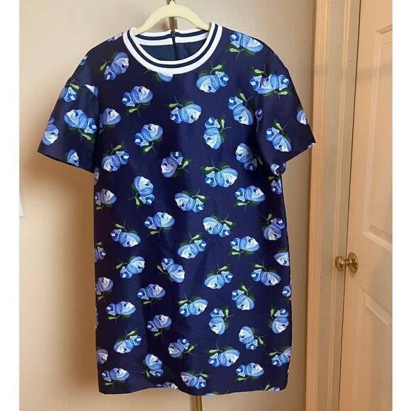 Mother of Pearl Dresses & Skirts - Mother of Pearl Navy Shift Dress with Blue Flowers Sz. 8